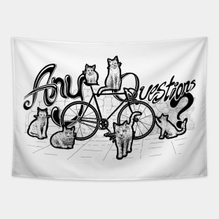 Cats bike Tapestry