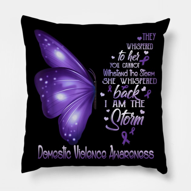 Domestic Violence Awareness Pillow by sevalyilmazardal