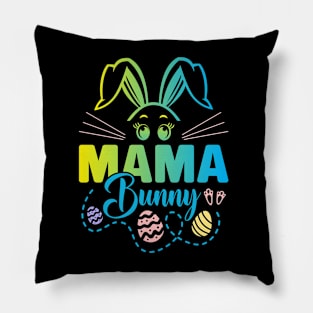 Mama Bunny Easter Bunny Egg Hunting Happy Easter Day Pillow