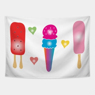 Ice Cream Popsicles Tapestry