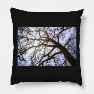 Leaning Tree Skeleton Pillow