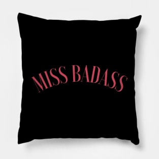 Badass Feminist - F for Feminist Pillow