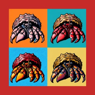 Pop Hermit Crab Art - Cool Sea Animal T-Shirt