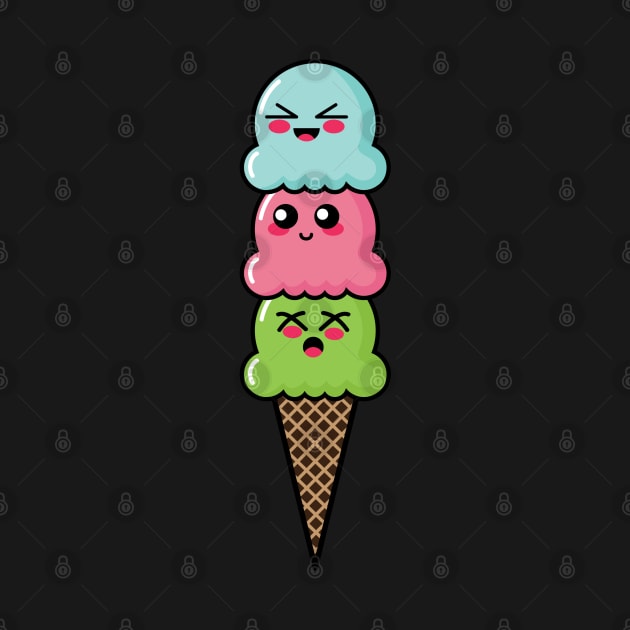 Cute Ice Cream Cone by lisanisafazrin