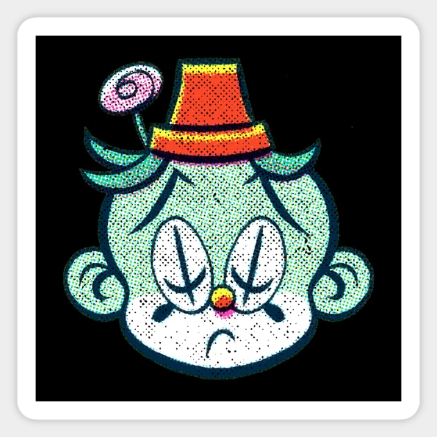 Clown Pixel Art Sticker