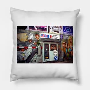 Berlin Wall Graffiti Artwork Street Art Germany Pillow