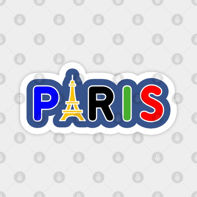 Paris Olympic color Magnet by Nicostore