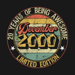 born December 2000 Vintage Gift T-Shirt