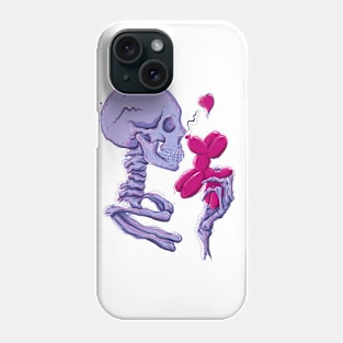 Skeleton balloon Phone Case