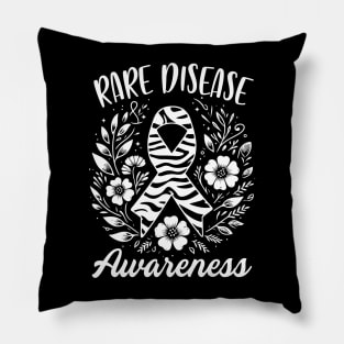 Rare Disease Zebra Rare Disease Day Rare Disease Awareness Pillow