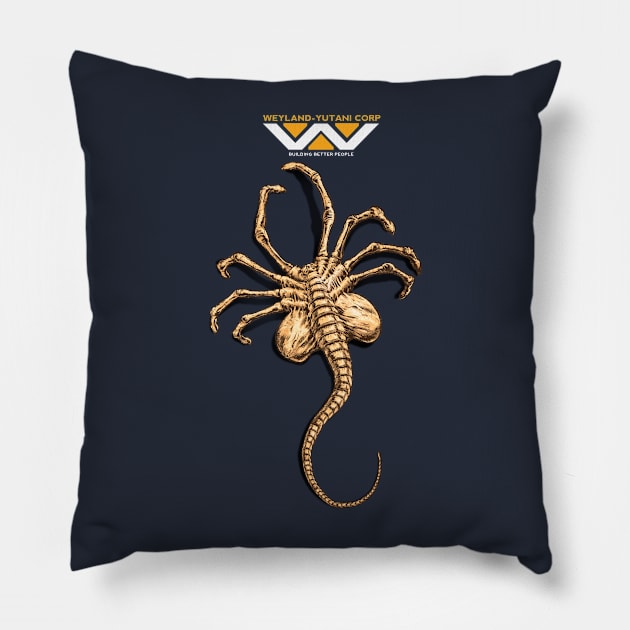 Facehugger Pillow by JennyPool