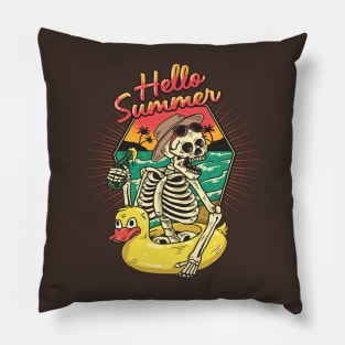 Summer skeleton Pillow