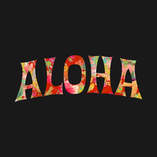 Aloha Typography, Coral Orange by PixDezines