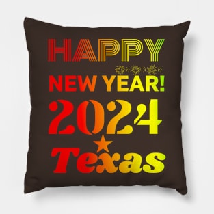 Happy New Year 2024 Pillow