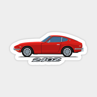 240z Fairlady classic sport coupe side red Magnet