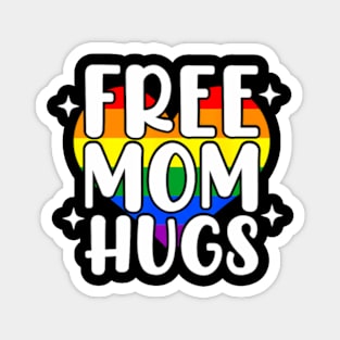 Daisy Heart LGBT Pride Month Free Mom Hugs Magnet