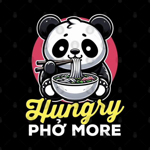 Hungry Pho More Panda by DetourShirts