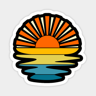 Retro sun Magnet