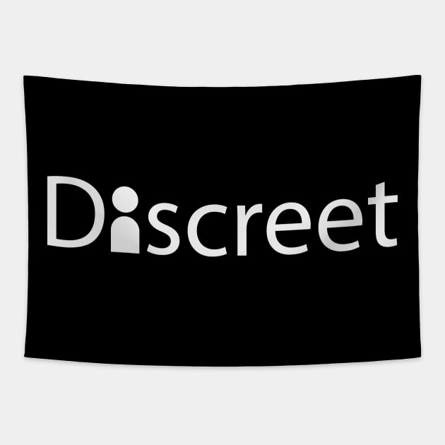 Discreet artistic text design Tapestry by BL4CK&WH1TE 