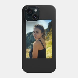 Young lady closeup outdoor Phone Case