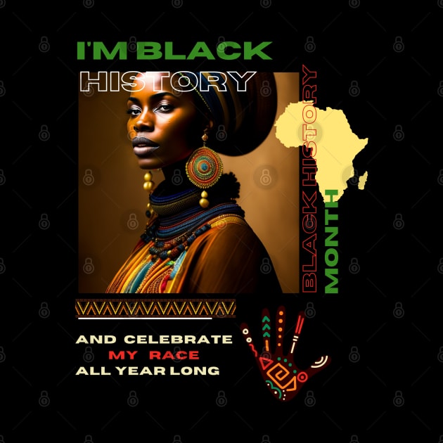 Black history month cute graphic design artwork by Nasromaystro