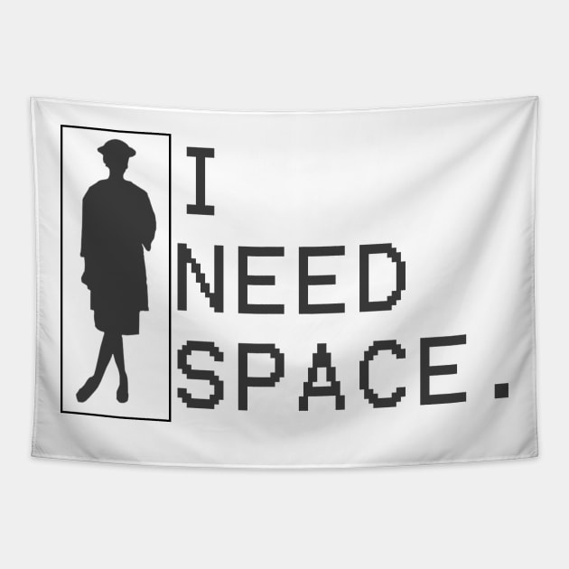 i need space Tapestry by dwalikur