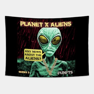 Cool 80's Retro Alien Sci Fi Tapestry