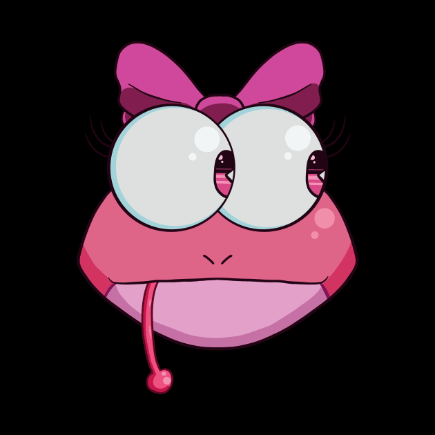 Ms. Pink Frog by KnightLineArt