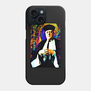 Cyberpunk Aleister Crowley The Great Beast of Thelema painted in a Surrealist and Impressionist style Phone Case