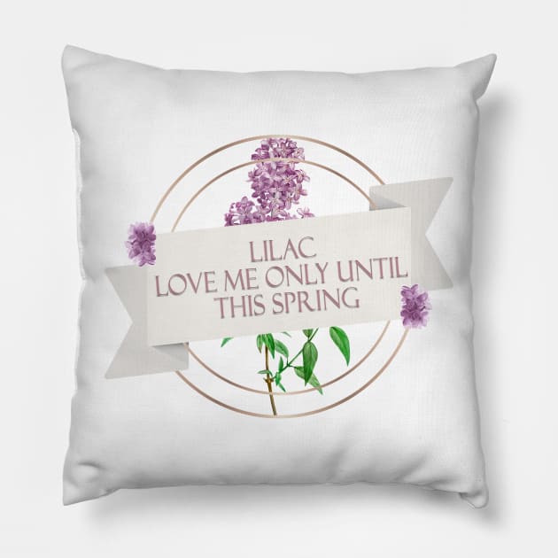 Love me only until this spring Pillow by BomiUsagi