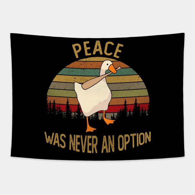 PEACE WAS NEVER AN OPTION Tapestry by BonnyNowak