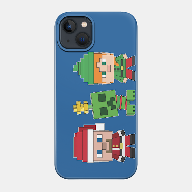 Festive Friends - Minecraft - Phone Case