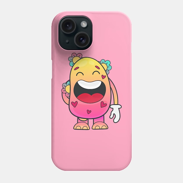 Cute Doodle Character Phone Case by BooDoodle