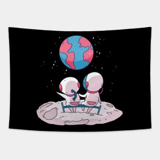 Cute Astronauts Tapestry