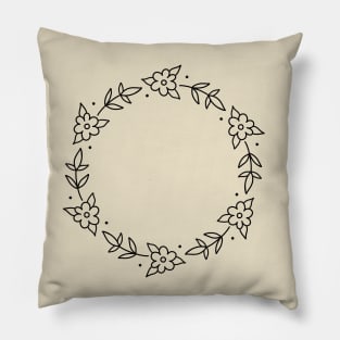 floral wreath Pillow