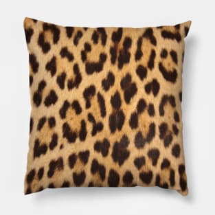 1980s safari animal brown  tan cheetah leopard print Pillow