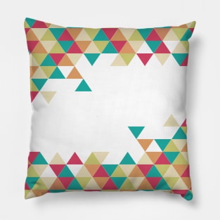 Artsy Summer Triangle Pattern Pillow