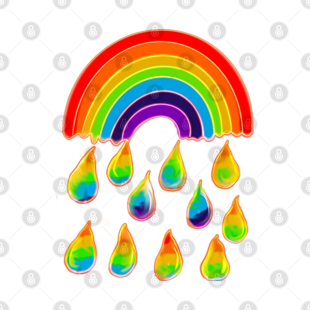 Rainbow raindrops by Artonmytee