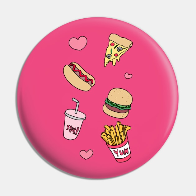 Fast Food Love Pin by saradaboru