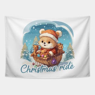 Christmas ride Tapestry