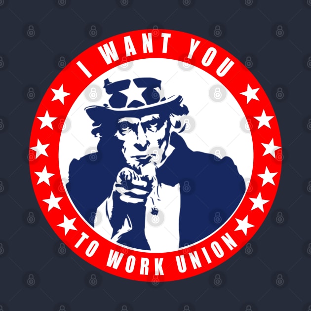 Funny Uncle Sam - Work Union by  The best hard hat stickers 