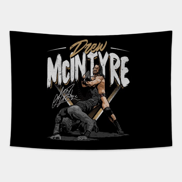 Drew McIntyre Ankle Twist Tapestry by MunMun_Design