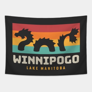 Winnipogo Lake Monster Sea Monster Lake Manitoba Tapestry