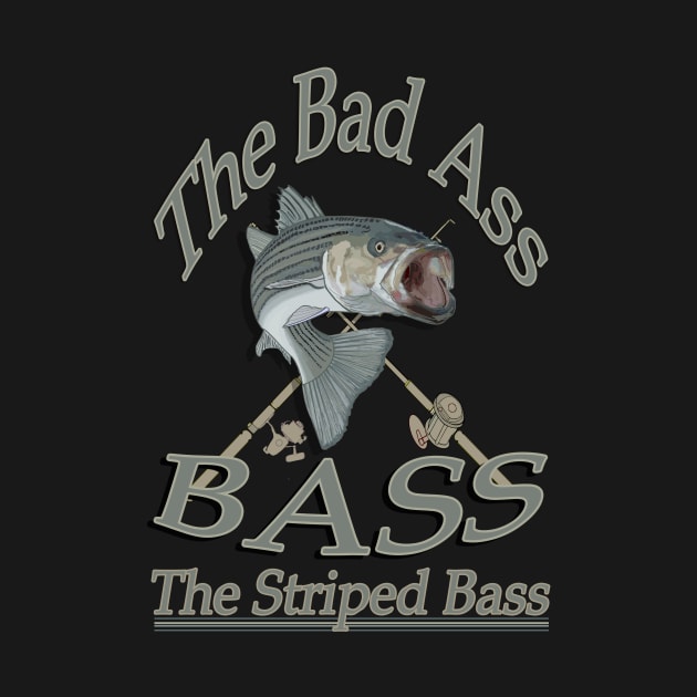 The bad Ass Bass the Striped bass by Hook Ink