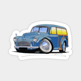 Morris Minor Traveller Blue Magnet