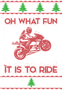 Rider Ugly Christmas Sweater Gifts For Biker Motorcycle Magnet