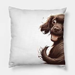 boykin spaniel confused Pillow