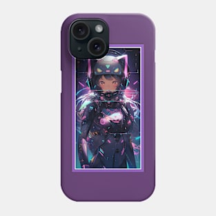 Anime Sci-Fi Cat Girl | Quality Anime Girl Artwork | Manga Girl Anime Art Phone Case