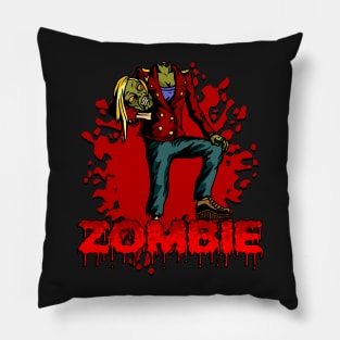 Zombie woman Pillow