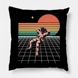 Astronaut Retro Pillow